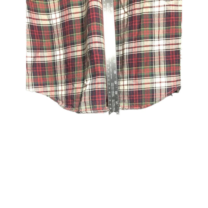 Ralph Lauren Plaid Button-Up Shirt, Men’s L — Collared, Long Sleeve, Cotton