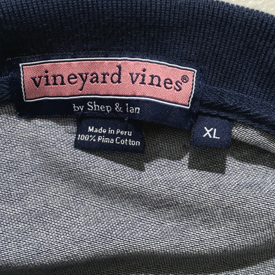 Vineyard Vines Light Gray Polo Shirt Size XL - Preppy, Classic, Casual