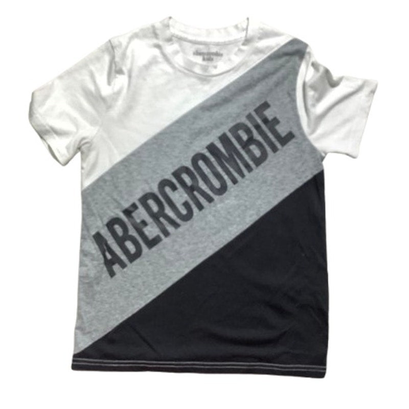 Abercrombie Kids Colorblock T-Shirt Size 9-10 – Casual, Graphic Logo, Crew Neck