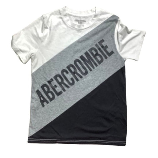 Abercrombie Kids Colorblock T-Shirt Size 9-10 – Casual, Graphic Logo, Crew Neck