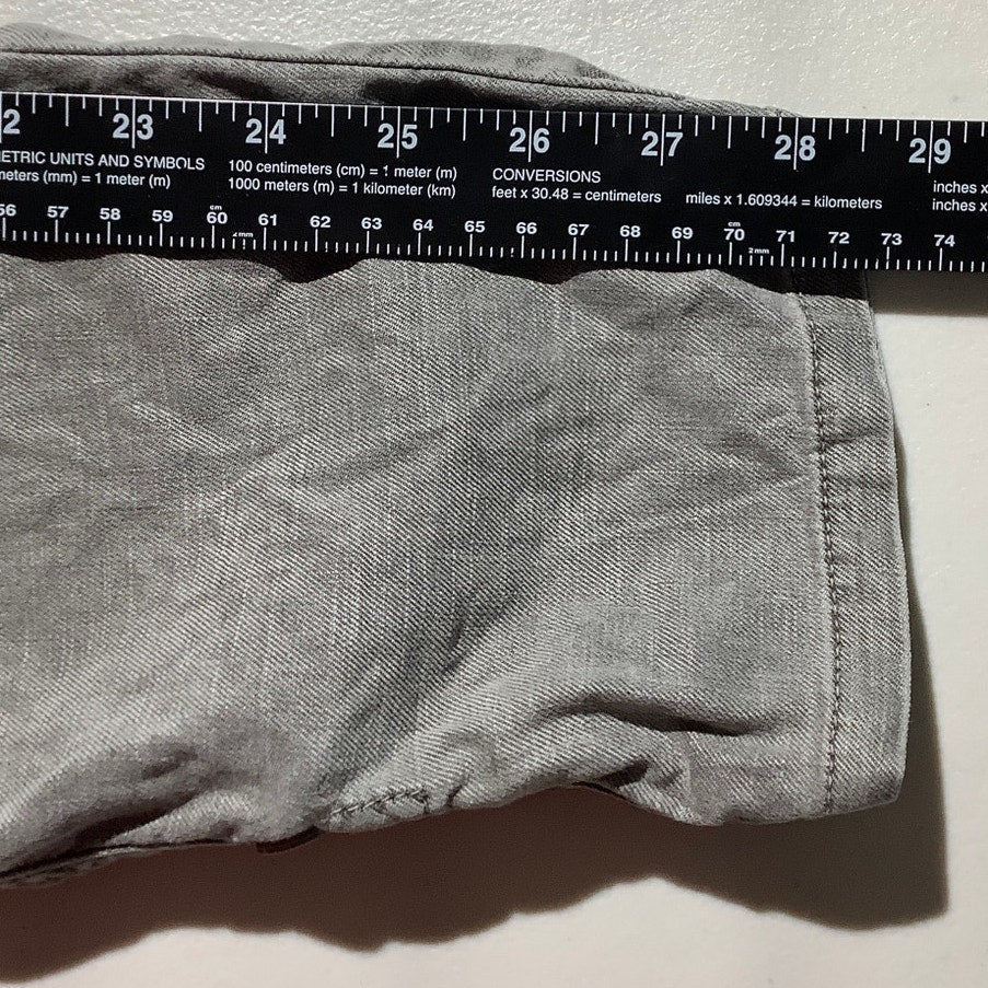 Level 99 Linen Cargo Pants Women’s Size 27 – Army Green, Lightweight, Casual