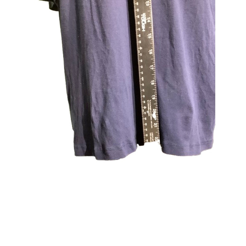 Lauren Ralph Lauren Navy Cotton Blouse Women’s Size 2X –Ruffle, Nautical, Casual