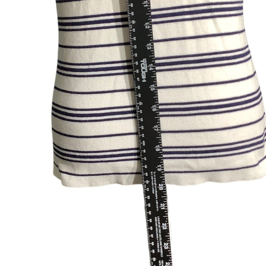 Vila Milano Striped Top Women’s Size Medium — Off Shoulder, Casual, Chic