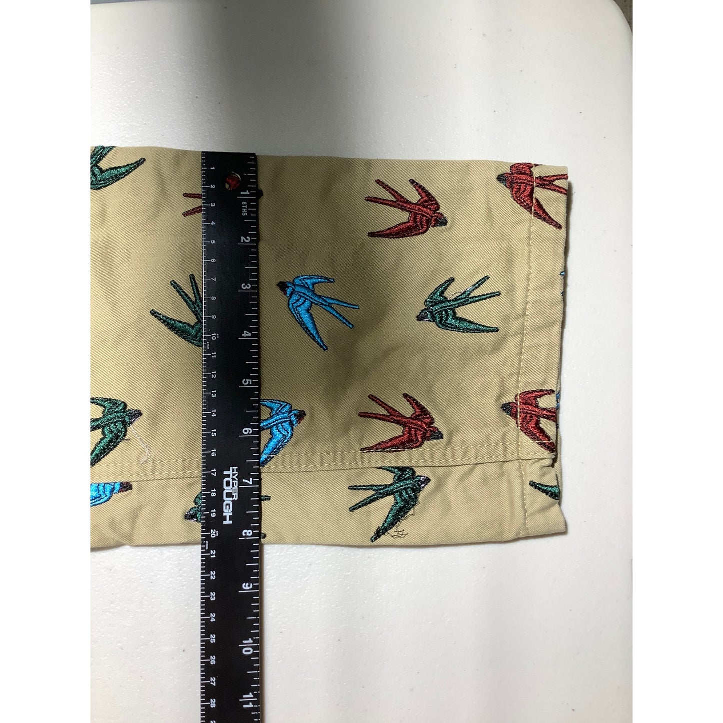 NV Euro Sparrow Bird Print Pants Men’s Size 40W 30L — Novelty, Casual, Statement
