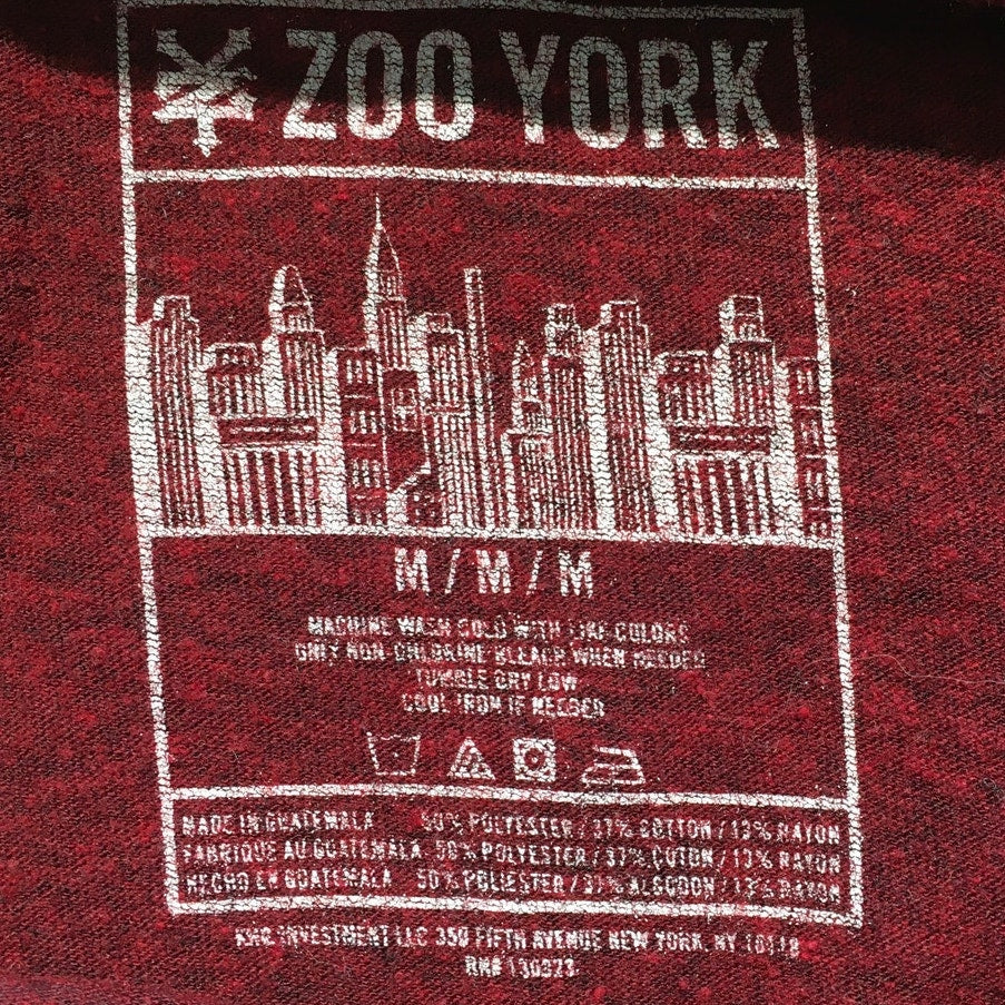 Zoo York Heathered Maroon T-Shirt Size M - Streetwear, Skate, Casual