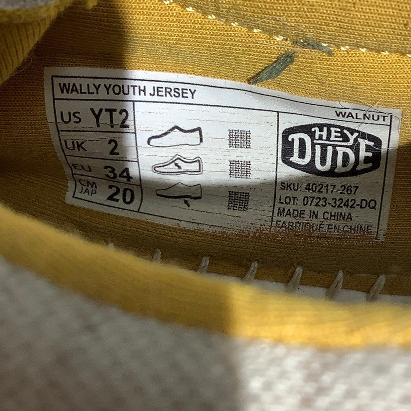 Hey Dude Child Size 2 — Walnut, Casual, Slip On