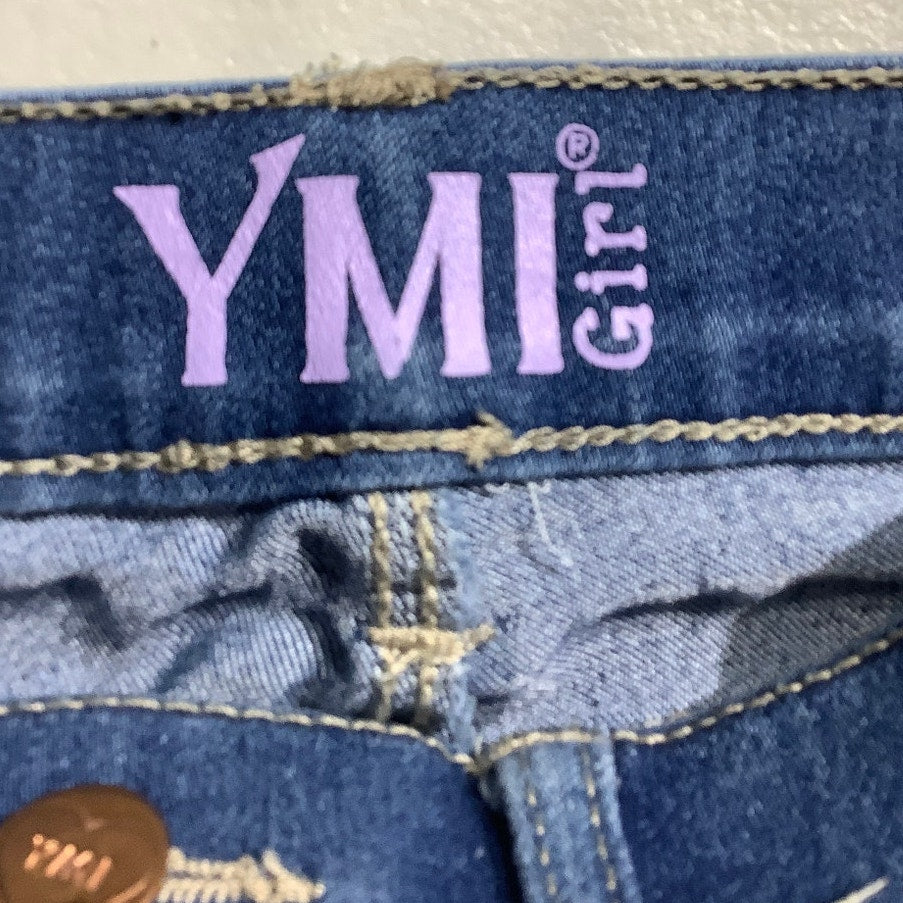 YMI Girl Skinny Jeans Child Size 8 – Denim Blue, Stretch, Casual