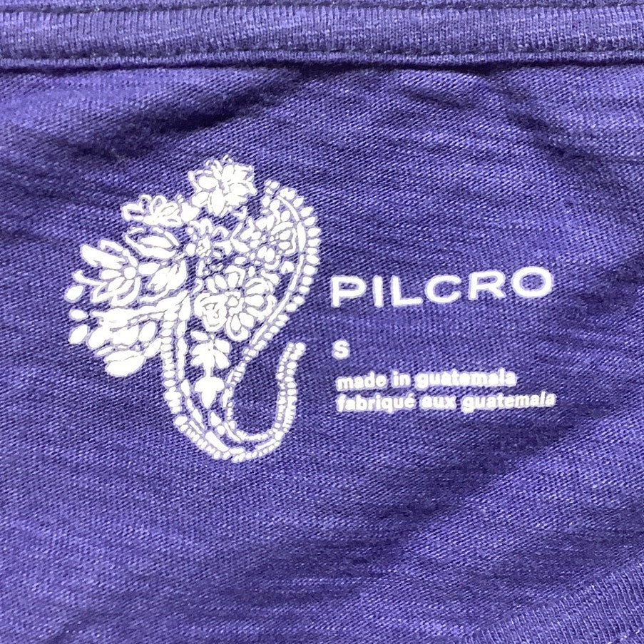 Pilcro Blue Long Sleeve Top Women’s Size Small – Stretch Waist, Cotton, Casual