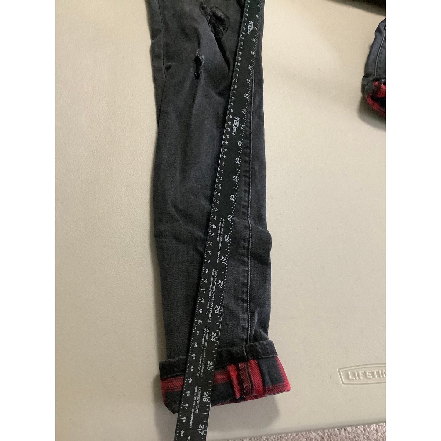 Judy Blue Black Distressed Skinny Jeans Size 3/26 - Grunge, Streetwear, Y2K