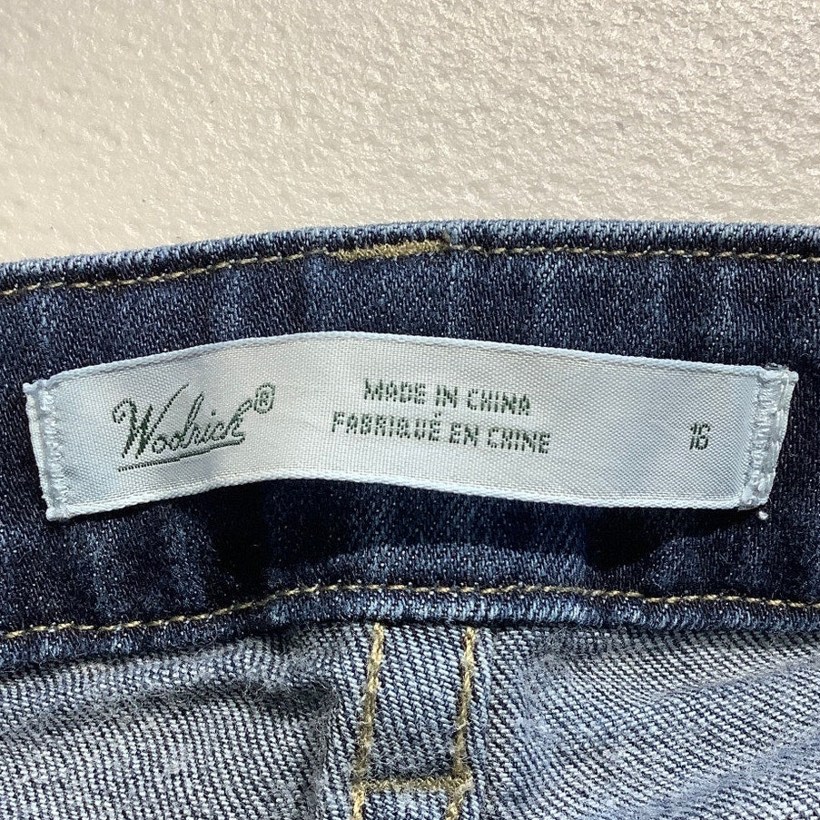 Woolrich Denim Blue Jeans Women’s 16 – Classic, Straight Leg, Comfortable Fit