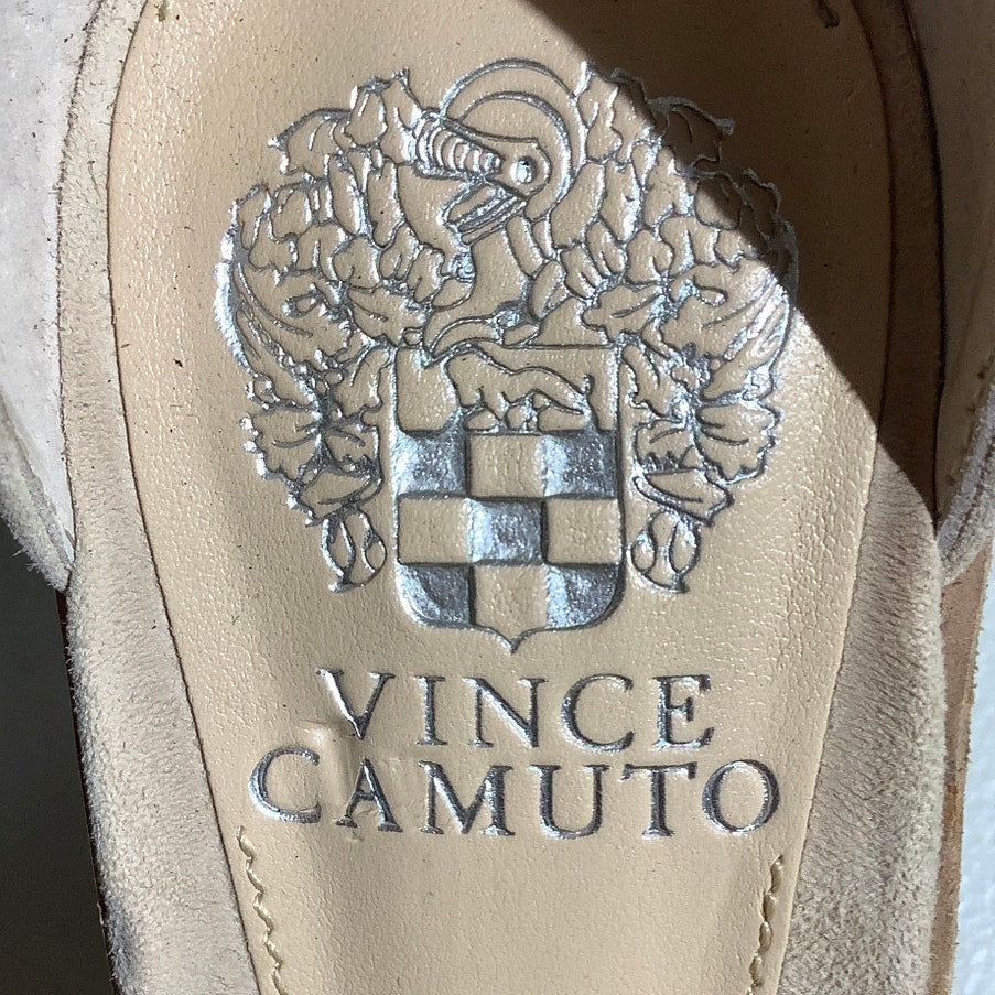 Vince Camuto Deedoriana Wedge Sandals Women’s 7.5M – Leather, Neutral, Comfy