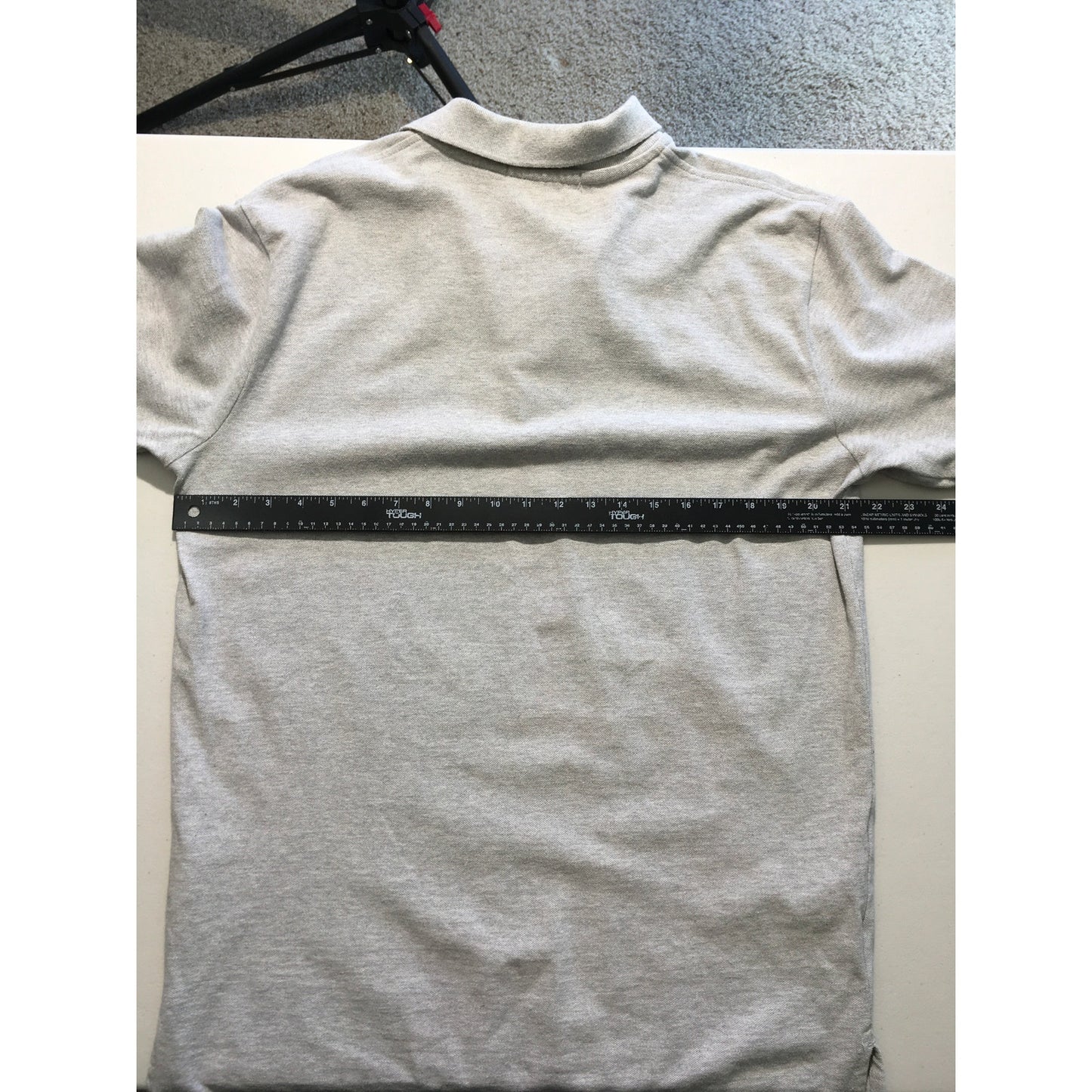 US Polo Assn. Light Gray Polo Shirt Size L - Classic, Casual, Preppy