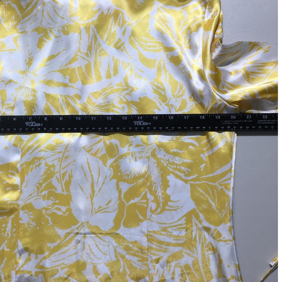 Oscar de la Renta Palm Blouse Size 12 - Coquette, Resortcore, Elegant