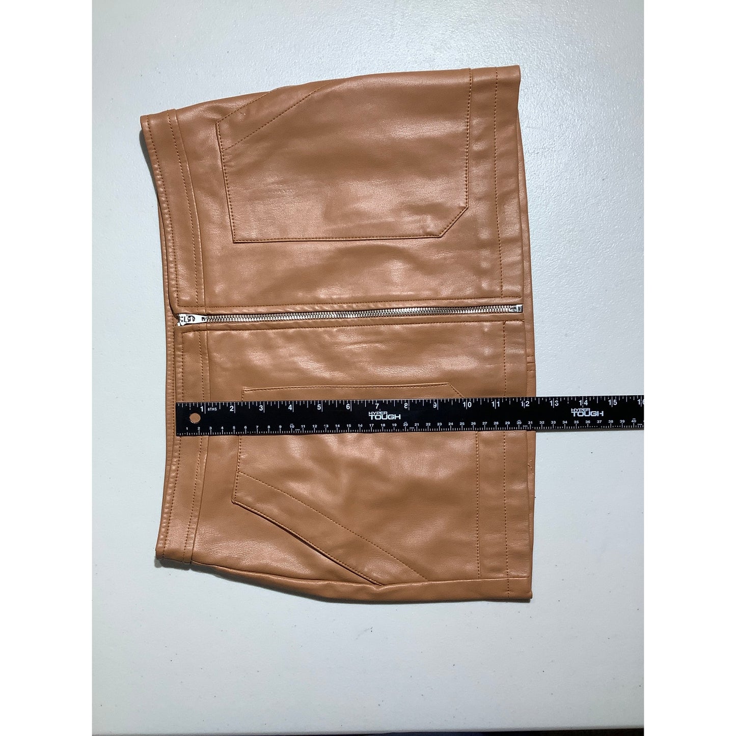 Free People Leather Zip Up Mini Skirt Women’s Size 6 — Edgy, Night Out, Trendy