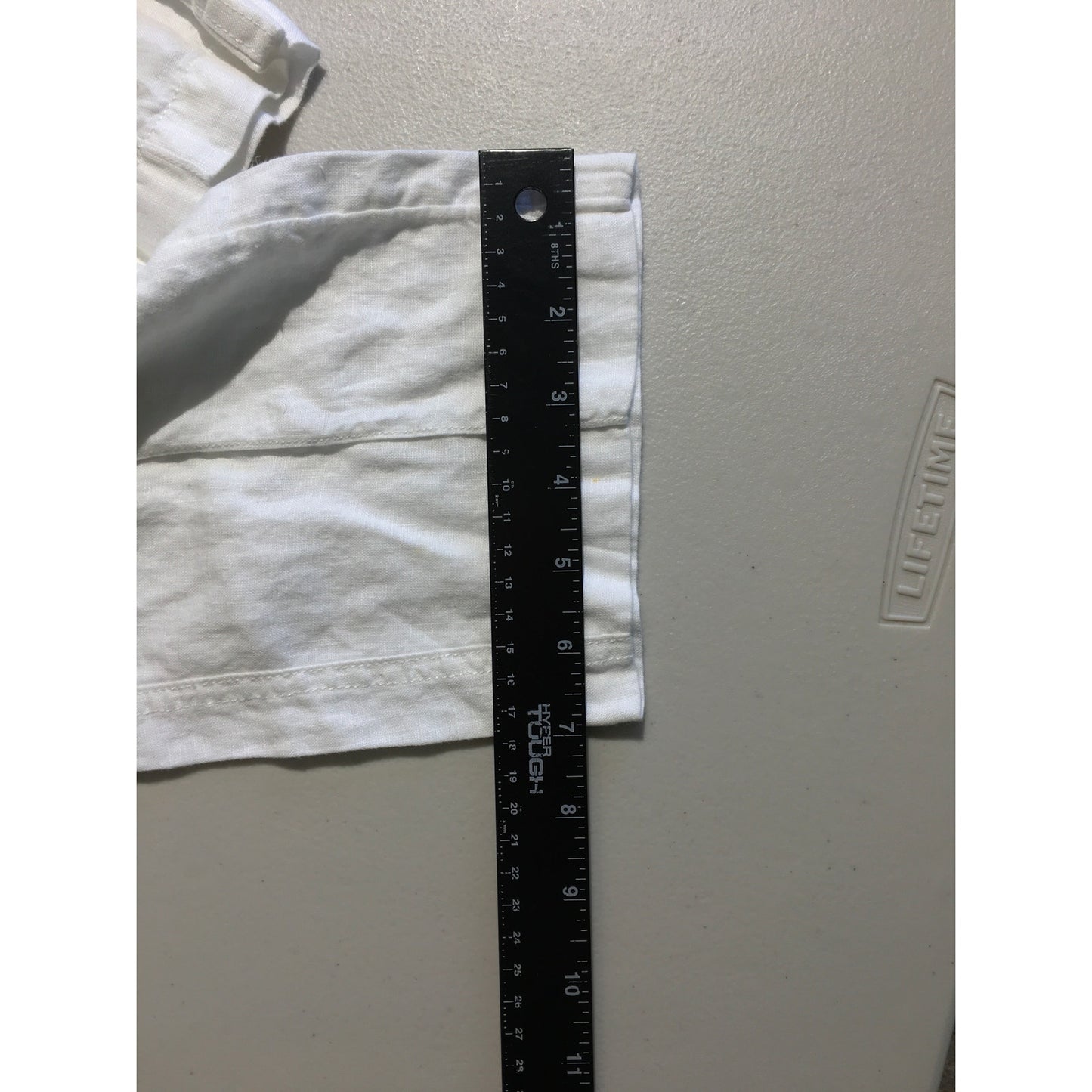 White 100% Linen Pants Size Small – Coastal, Minimalist, Resortwear