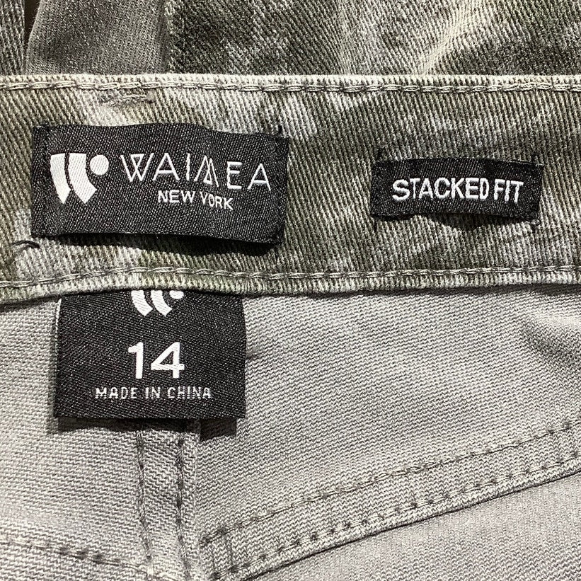 Waimea Kid's Cargo Pants Size 14 — Green, Camo, Utility