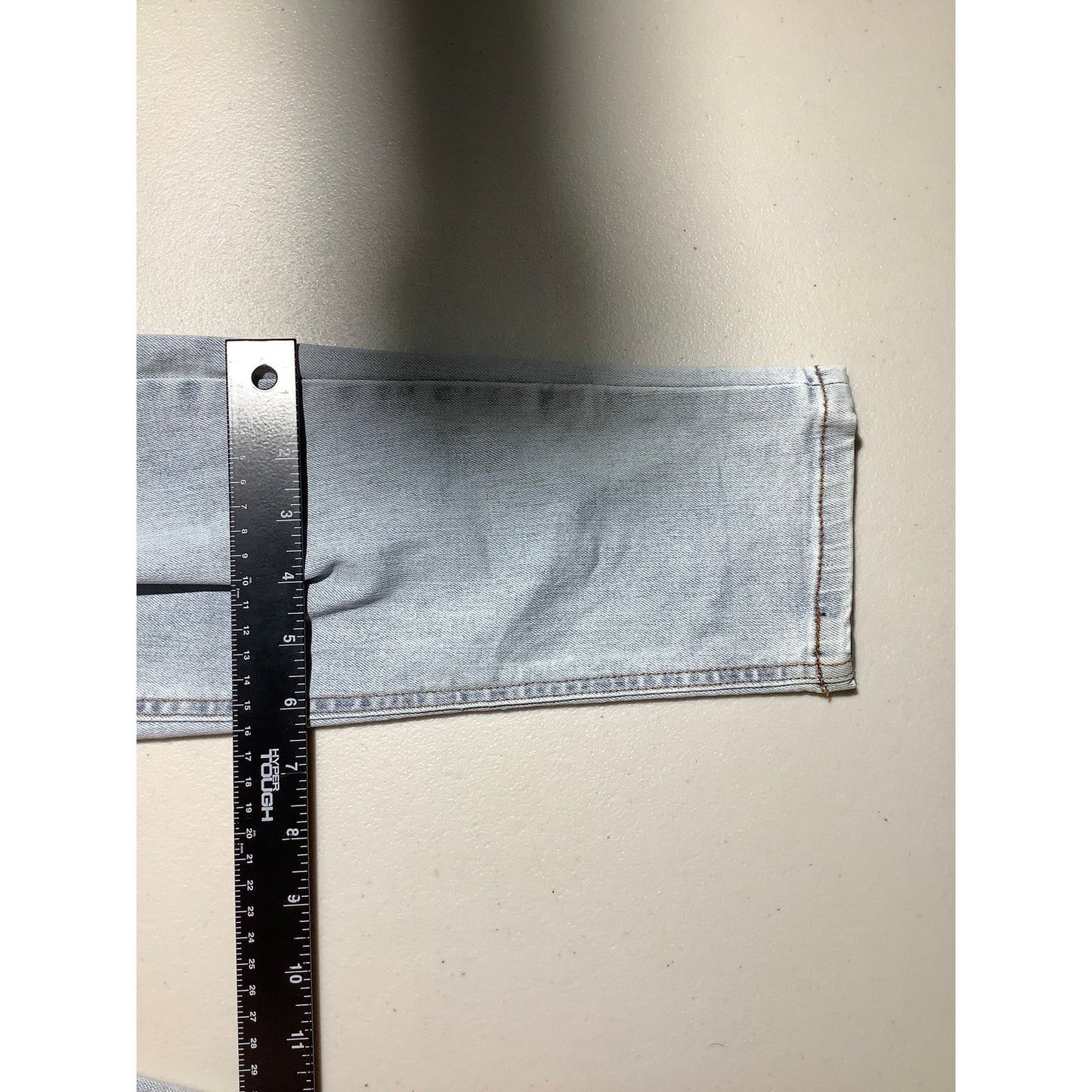 Vanilla Star Light Wash Mom Jeans Child Size 3 — Distressed, High Rise, Casual