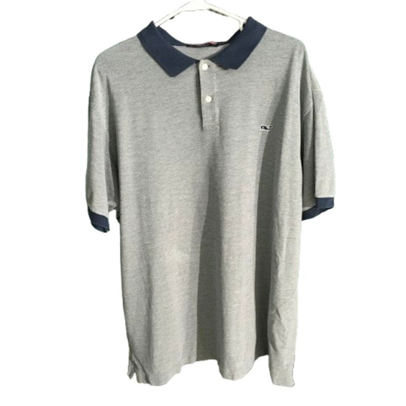 Vineyard Vines Light Gray Polo Shirt Size XL - Preppy, Classic, Casual