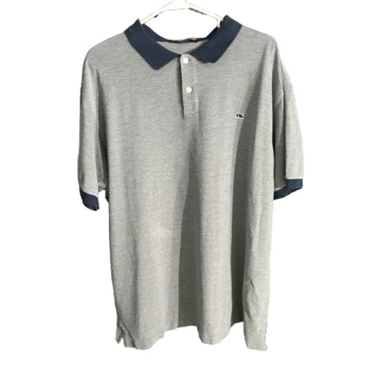 Vineyard Vines Light Gray Polo Shirt Size XL - Preppy, Classic, Casual