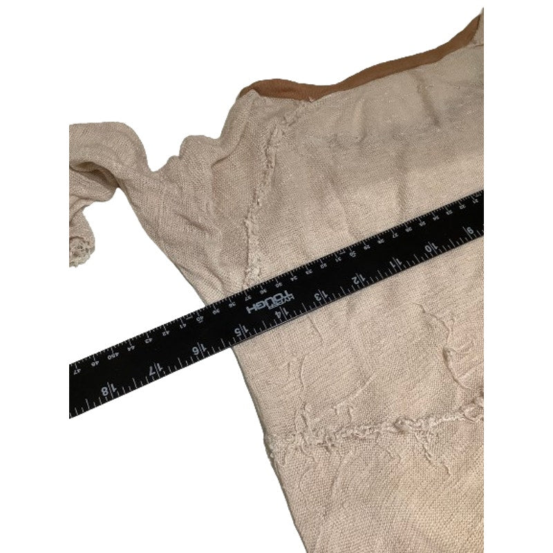 Intimately Free People Beige 3/4 Sleeve Top, Size S - Boho, Casual, Feminine