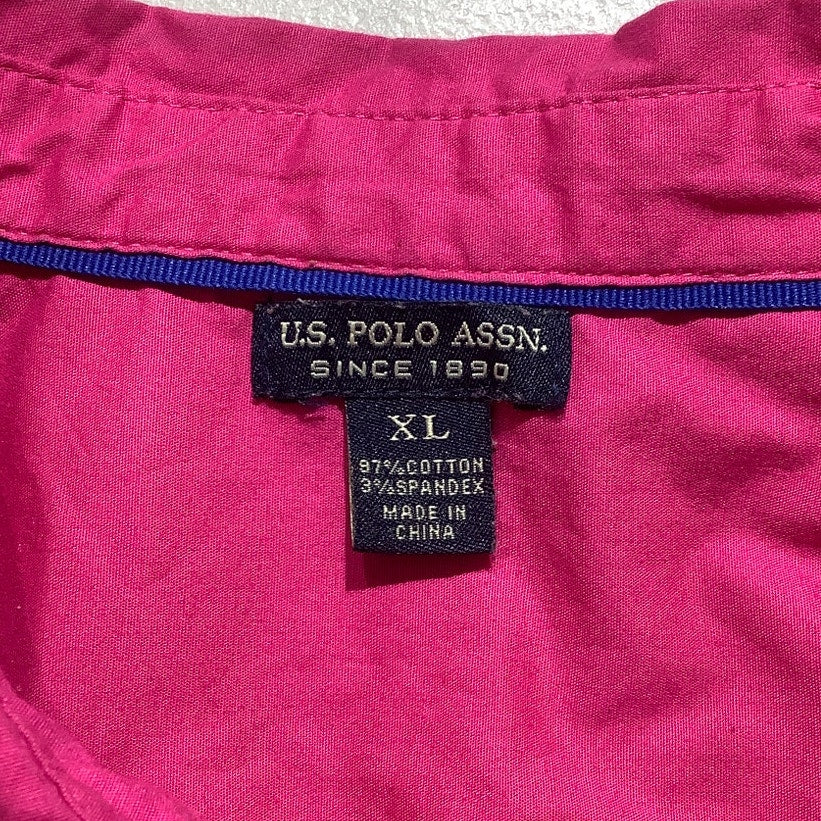 US Polo Association Button-Down Shirt Kids Size XL – Vibrant, Preppy, Casual