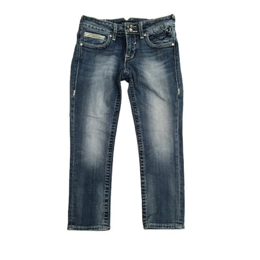 VIGOSS New York Capri Jeans Size 27W 21L- Y2K, Glam, Streetwear