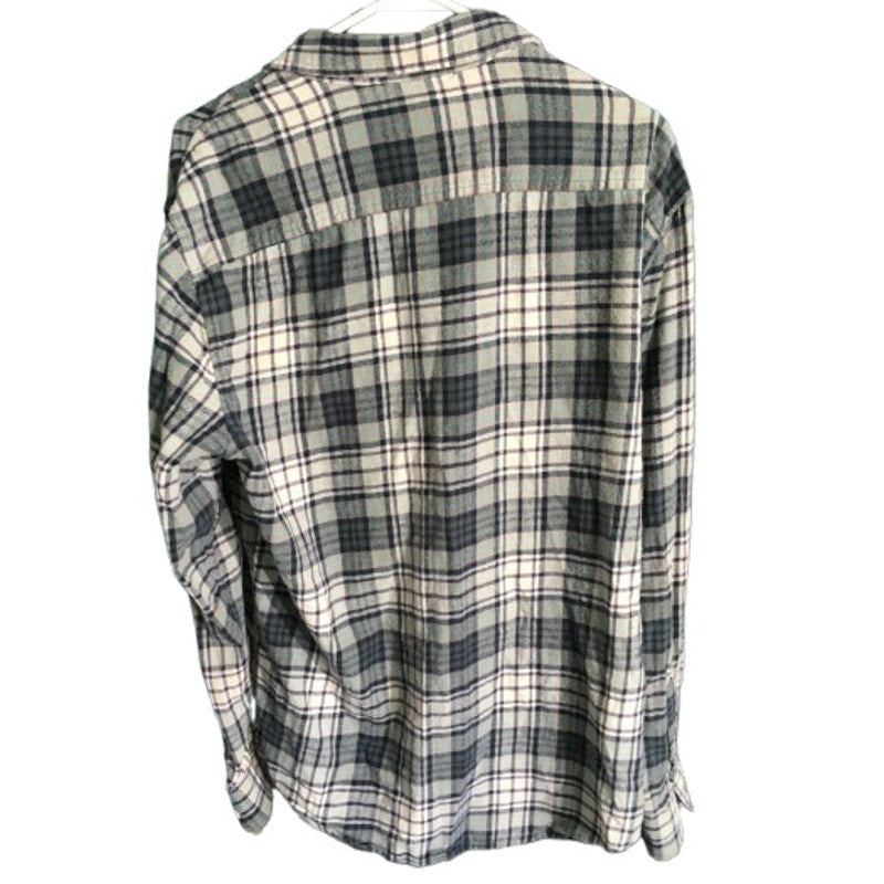 Urban Pipeline Men's Plaid Flannel Shirt LG - Grunge, Casual, 90s Style