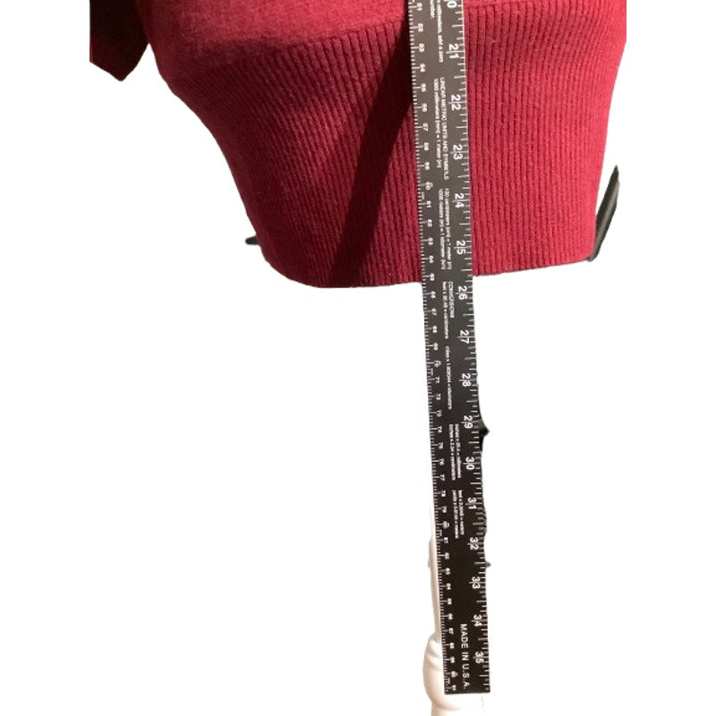 Katherine Kelly Maroon Cashmere Sweater Women’s Size Small - Luxe, Cozy, Elegant