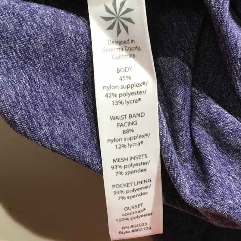 Athleta Light Purple Workout Capri Leggings M - Athleisure, Performance, Sporty