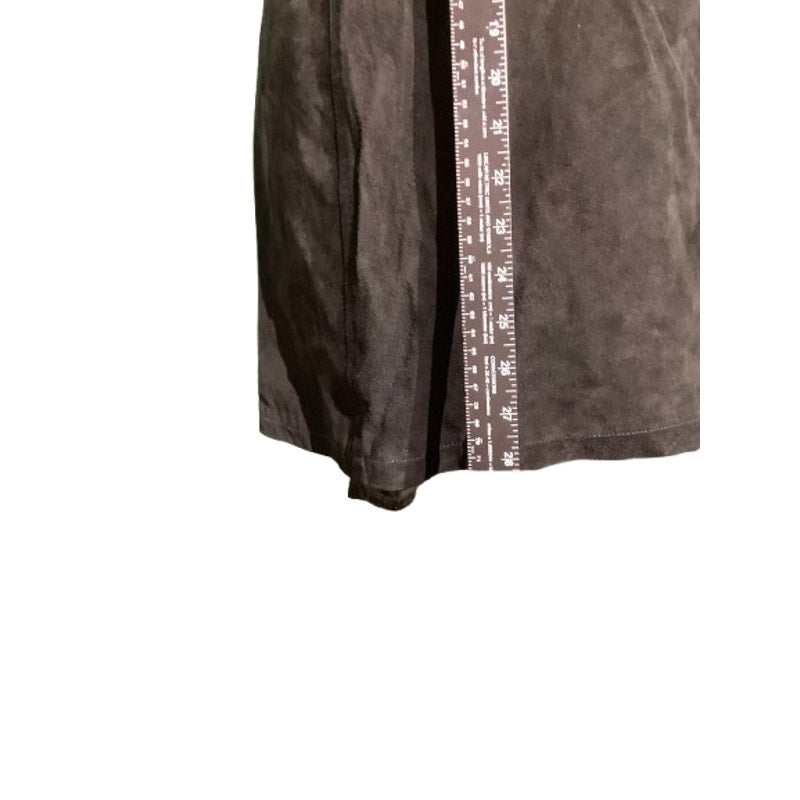 Hip Black Leather Vest Women’s Size Large – Boho, Festival, Tie-Front