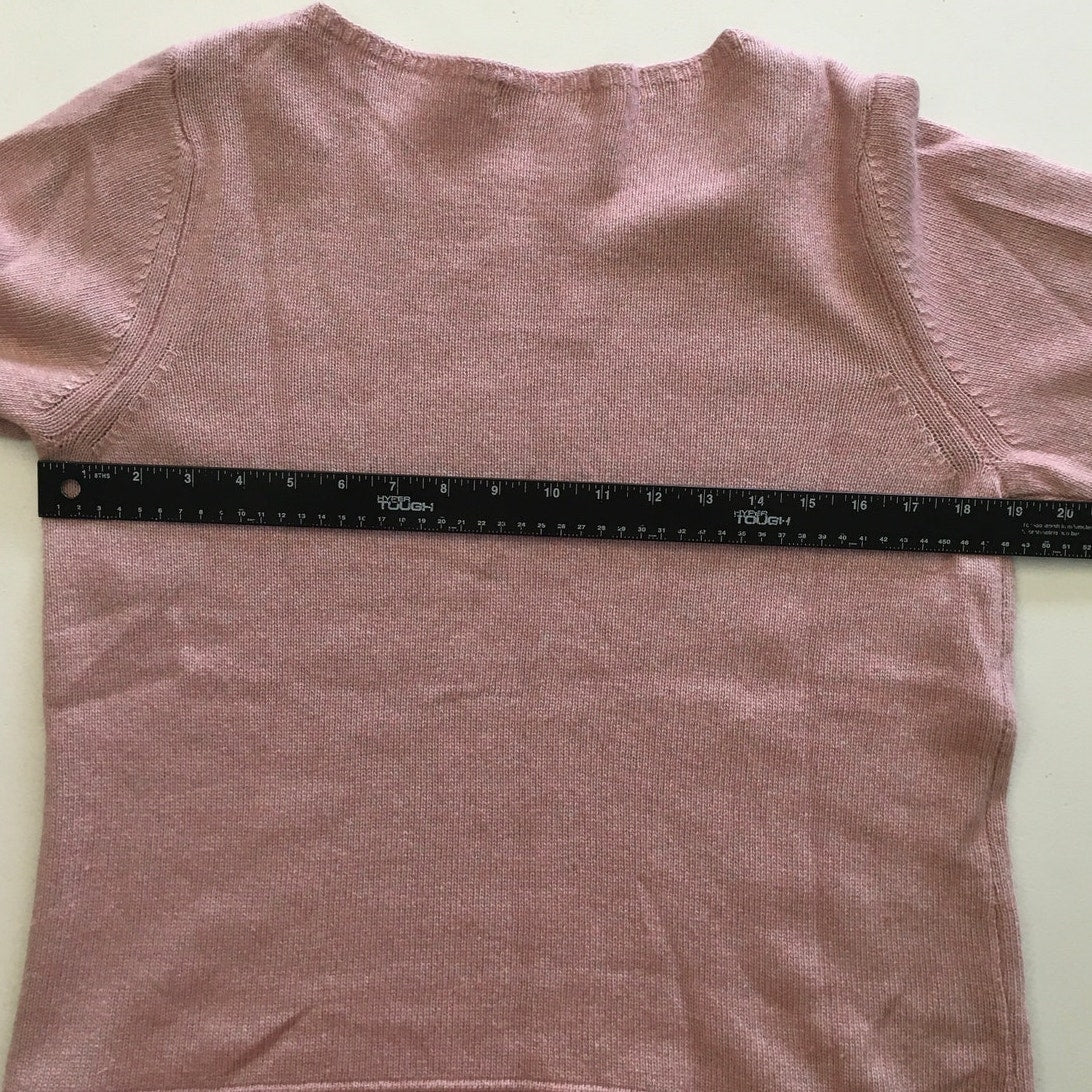 Benedetta B Pink Wool-Cashmere Sweater Size L - Minimalist, Cozy, Elegant