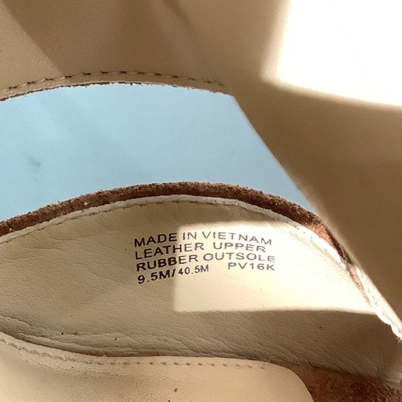 Michael Kors Damita Espadrille Wedge Sandals 9.5M – Suede, Zip Front, Summer