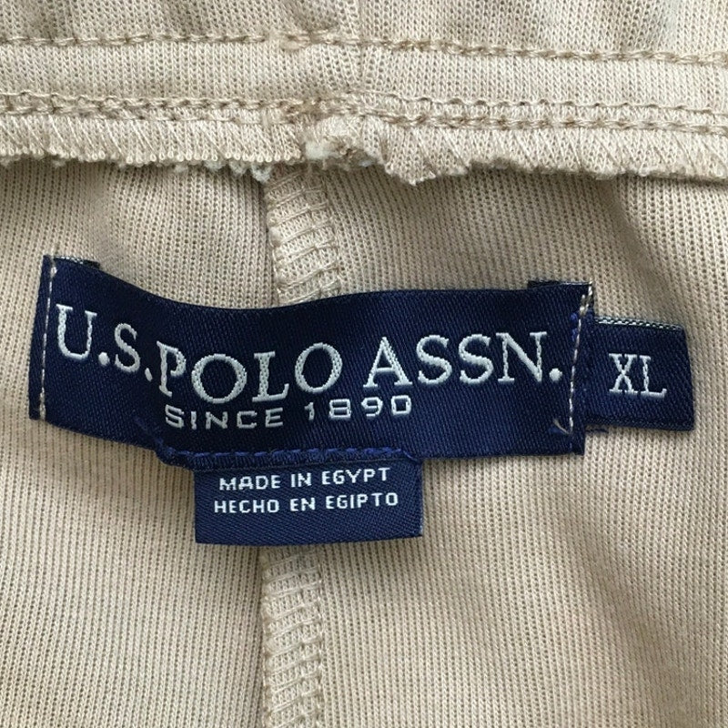 US Polo Association Men's Khaki Joggers Size XL - Streetwear, Athleisure, Casual