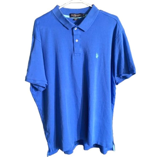 US Polo Assn Light Blue Polo Shirt Mens 2XL – Preppy, Casual, Sporty