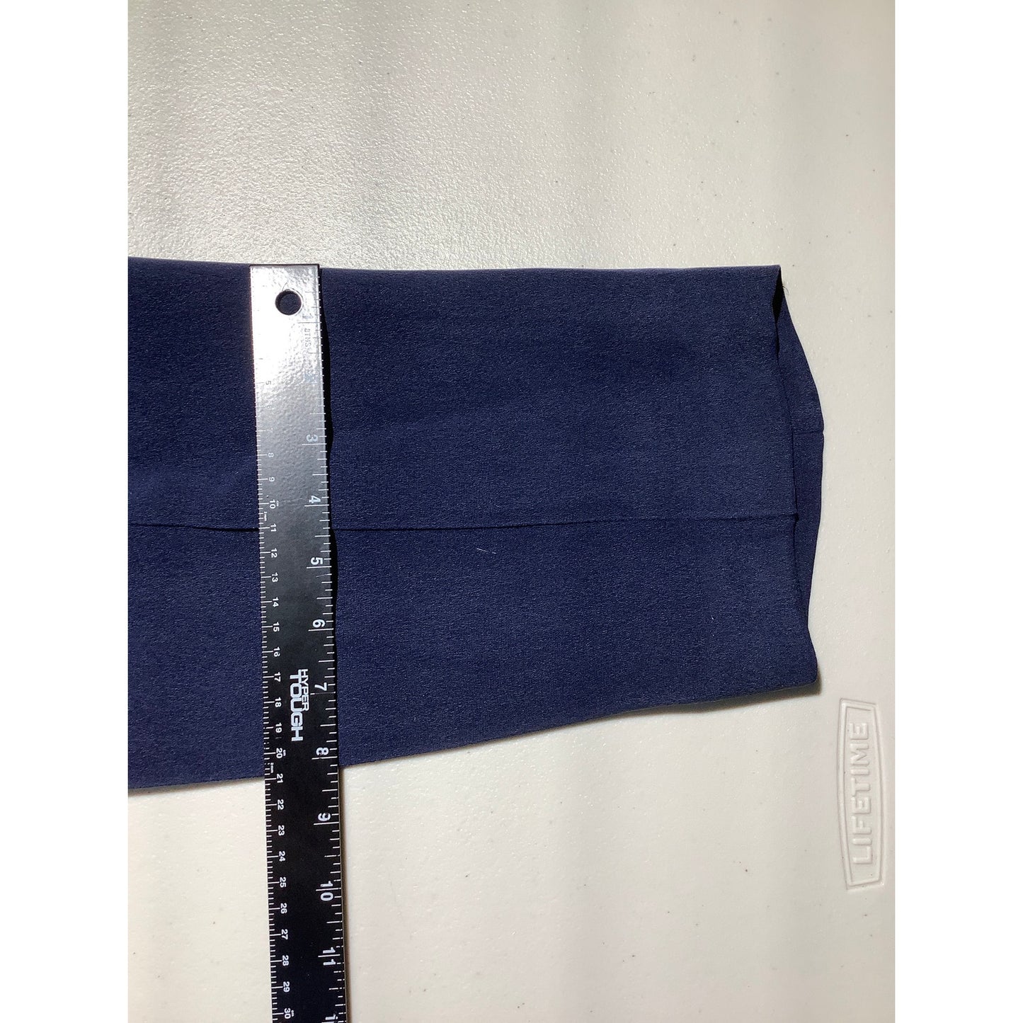 Travis Ayers Navy Blue Silk Dress Slacks Women 4 — Luxury, Classic, Formal