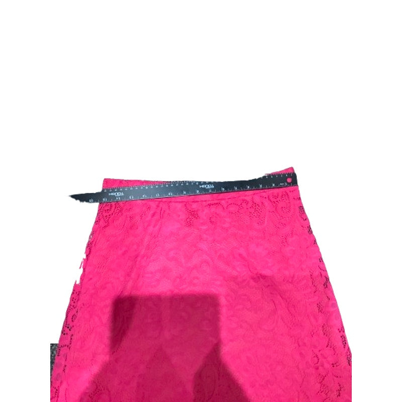 Olivia Blu Pink Lace Skirt L Feminine Elegant Chic Barbie Faircore Punk Preppy