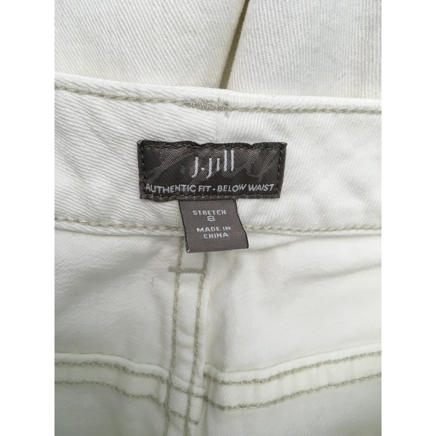 J.Jill Cream Authentic Fit Below Stretch Pants 8 – Minimalist, Classic, Casual