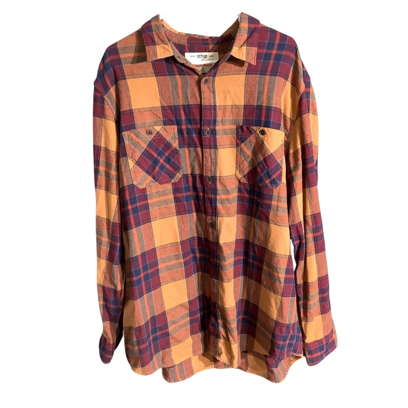 Urban Pipeline Flannel Shirt Men’s Size XXL – Rugged, Soft, Casual