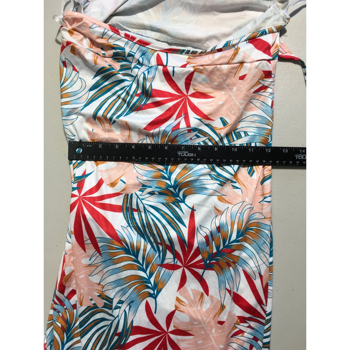 Tropical Floral Halter Dress Size S - Vacation, Y2K, Beachcore, Hawaiian