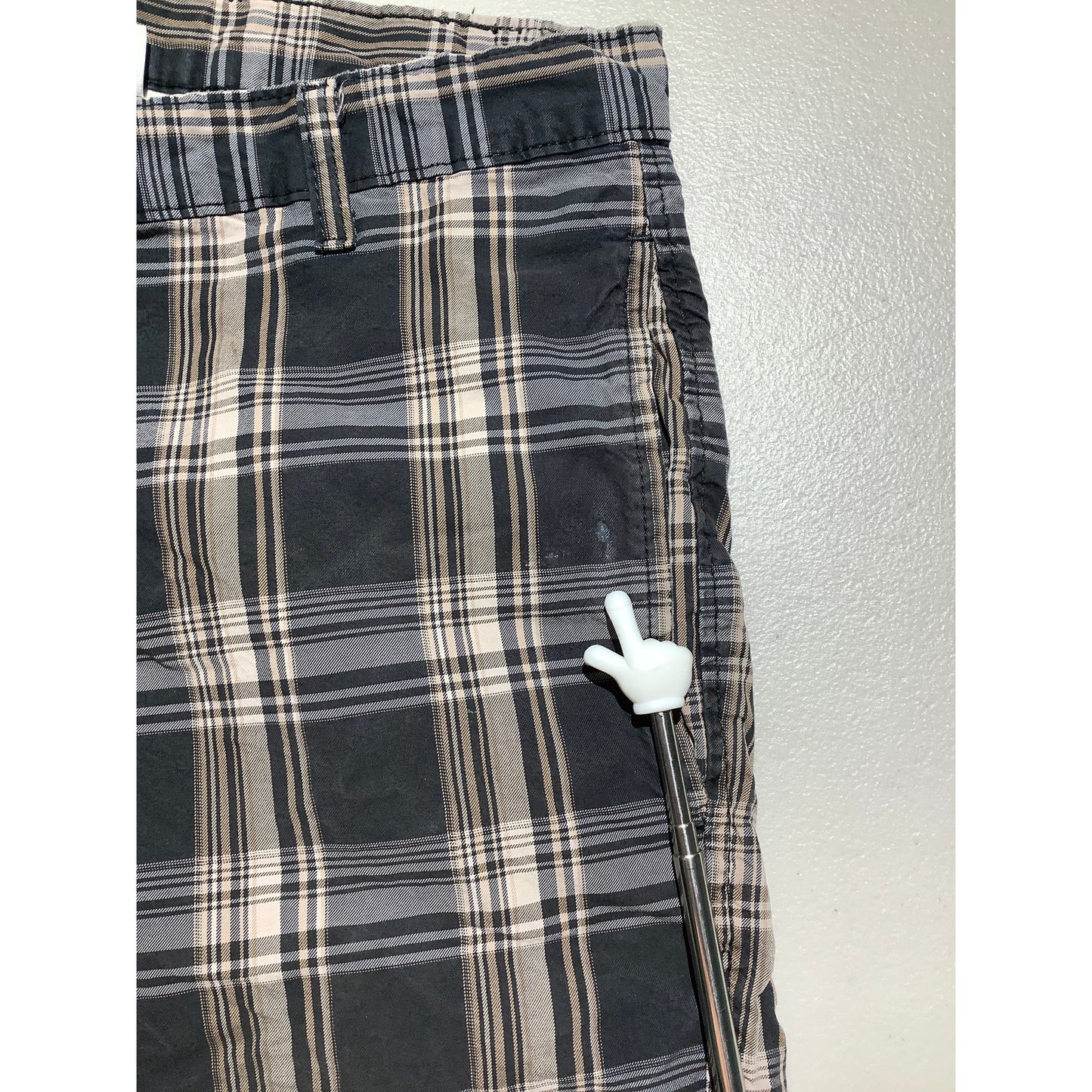 Saddlebred Plaid Shorts Men's Size 34W — Flat Front, Casual, Classic