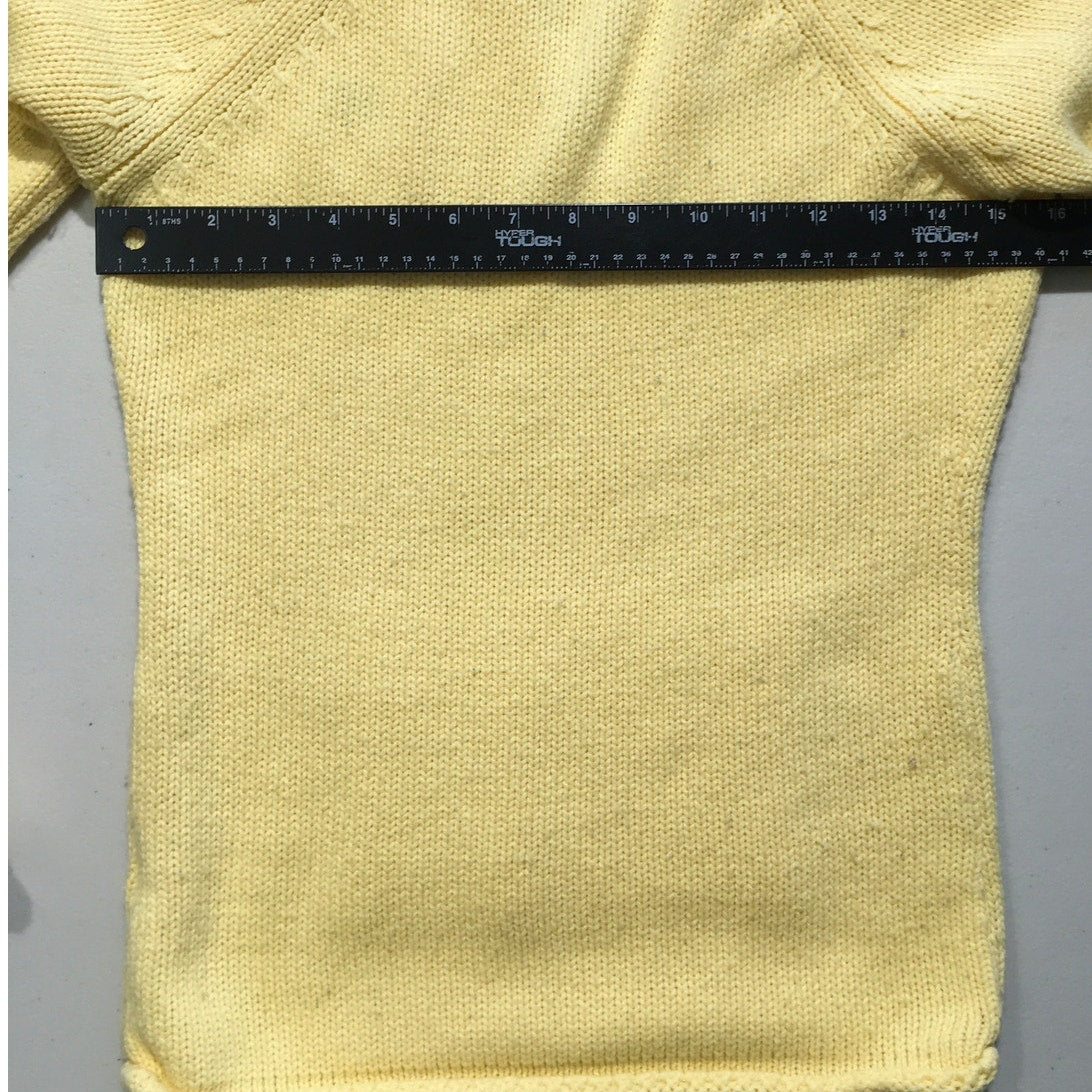 VTG Energie Yellow Sweater Size Large – Y2K, Cozy, Playful