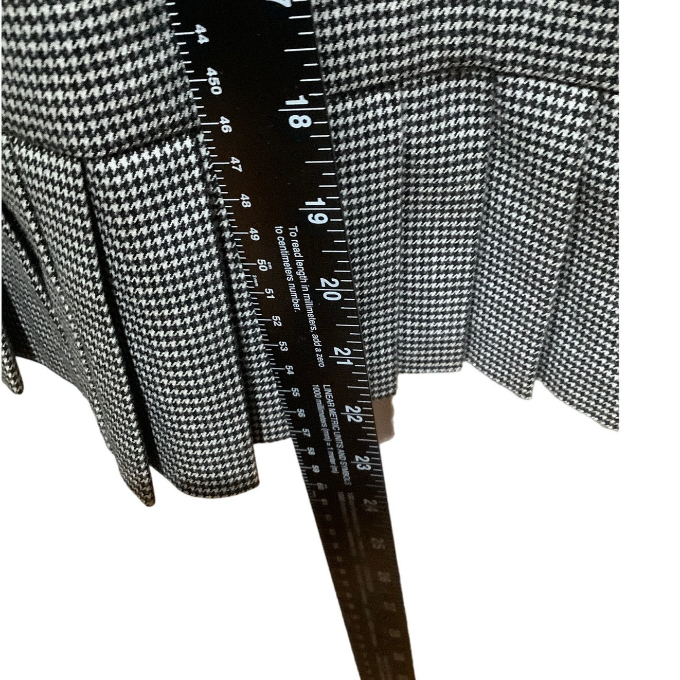 Isabella DeMarco Black and White Checkered Skirt, Size 4