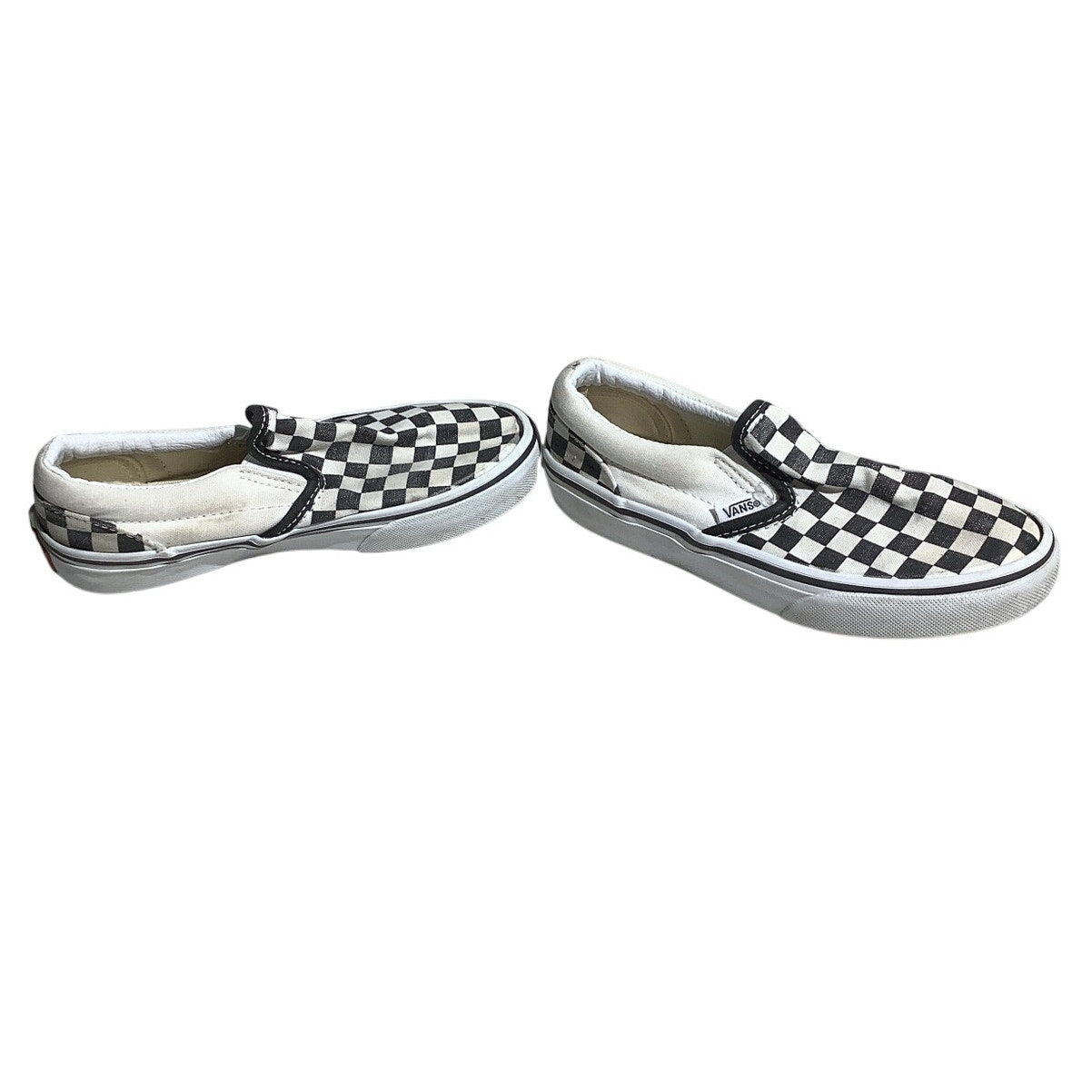 Vans Kids Slip-On Shoes Size 1 — Black/White Checkerboard, Classic, Casual