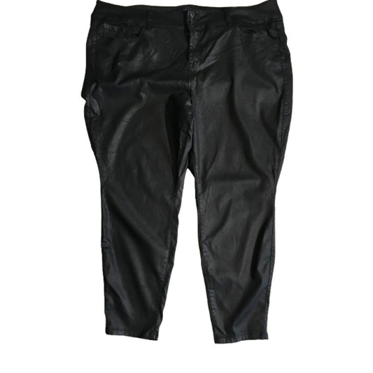 Torrid Black Premium Metallic Pants Size 26R - Edgy, Streetwear, Baddie