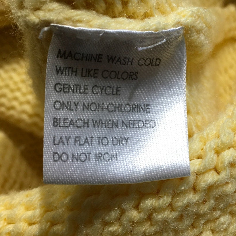 VTG Energie Yellow Sweater Size Large – Y2K, Cozy, Playful