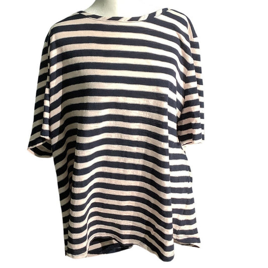 Talbots Blue Striped Top Women’s Size 3X – Nautical, Relaxed, Comfortable