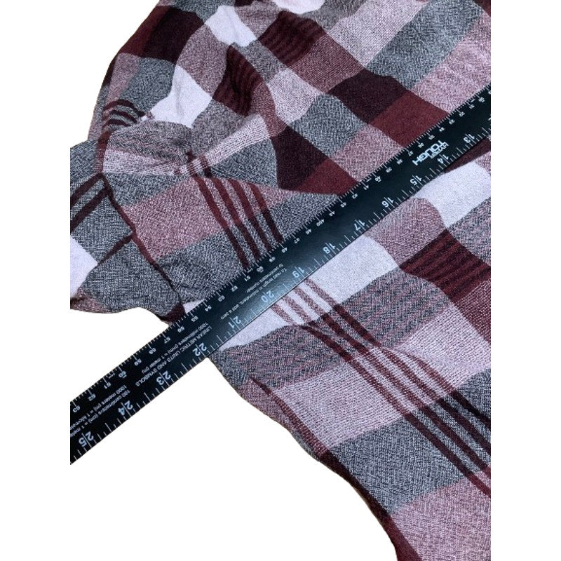 Madewell Women's Plaid Top S Long Sleeve V Neck Cozy Casual Boho Cottagecore