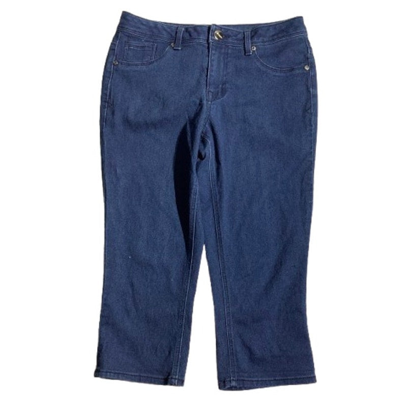 A3 Denim Capri Pants Women’s Size 10 – Dark Blue, Stretch, Casual
