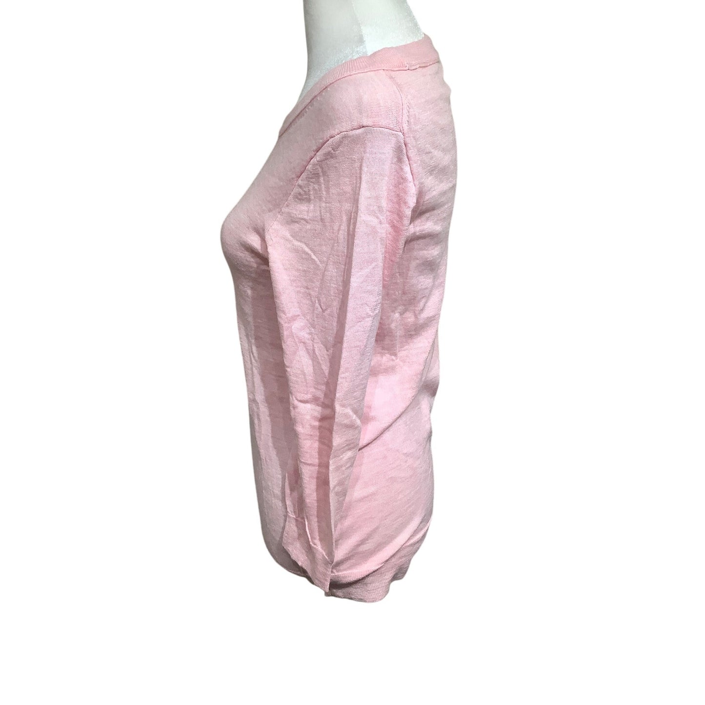 J.Crew Light Pink Merino Wool Sweater Size Small - Feminine, Minimalist, Preppy