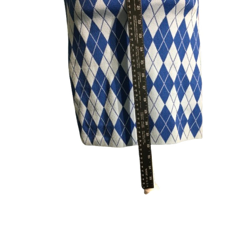 Zara Argyle Knit Dress Size M - Preppy, Coquette, Y2K